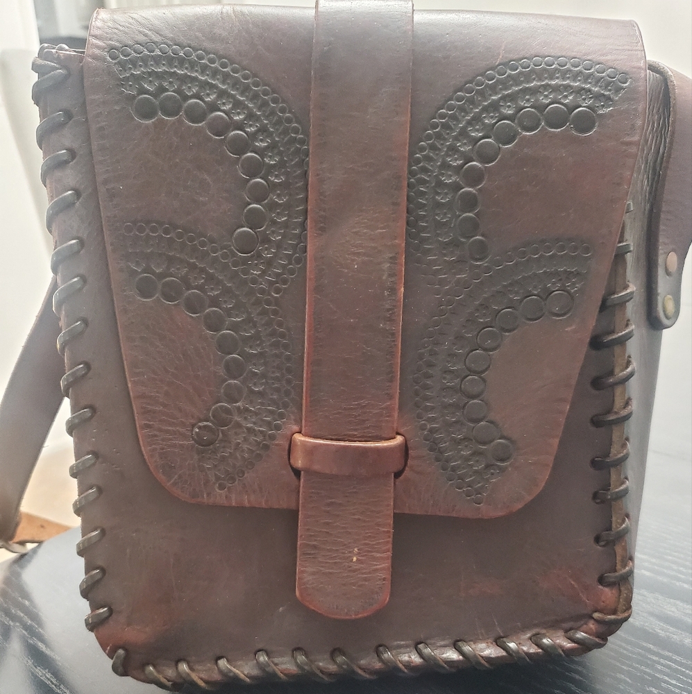 Brown Leather Men's Bag